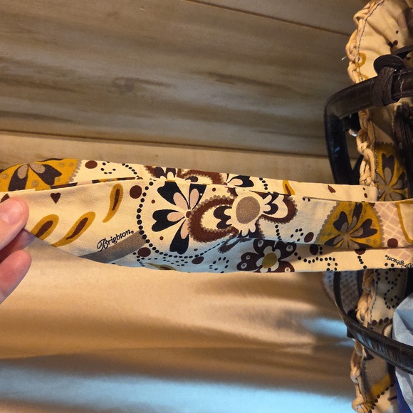 Brighton Beige and  Brown Woven Tote - Picture 3 of 6